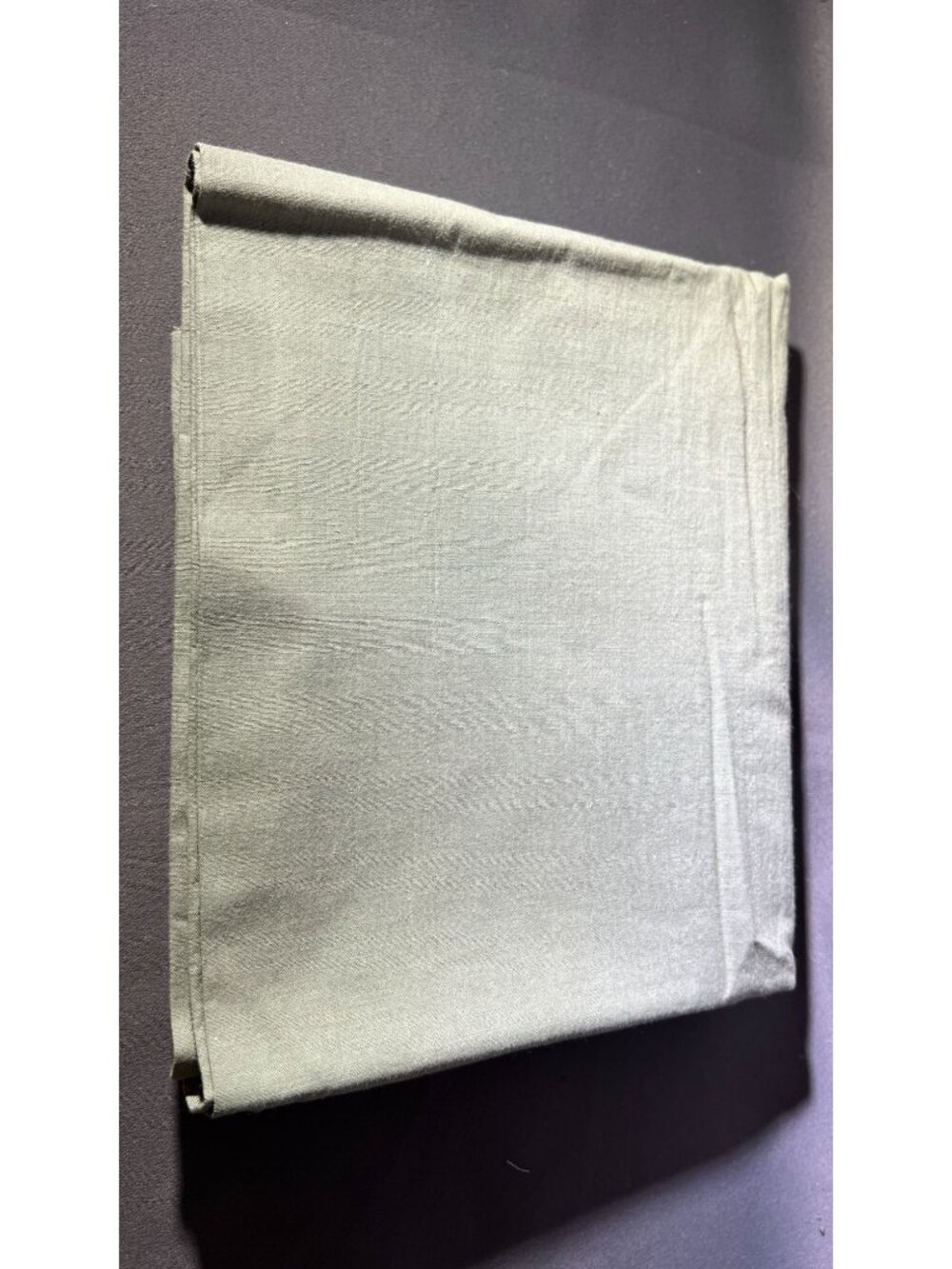 Green Cotton-Blend Folded Fabric Piece - 1+ Yard - Picture 3 of 3